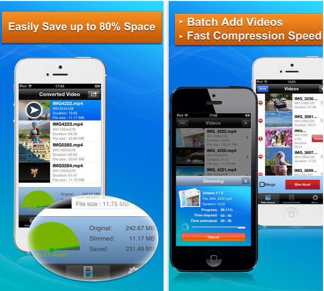 App per Comprimere Video su iPhone e Android - iPhone Video Compressor