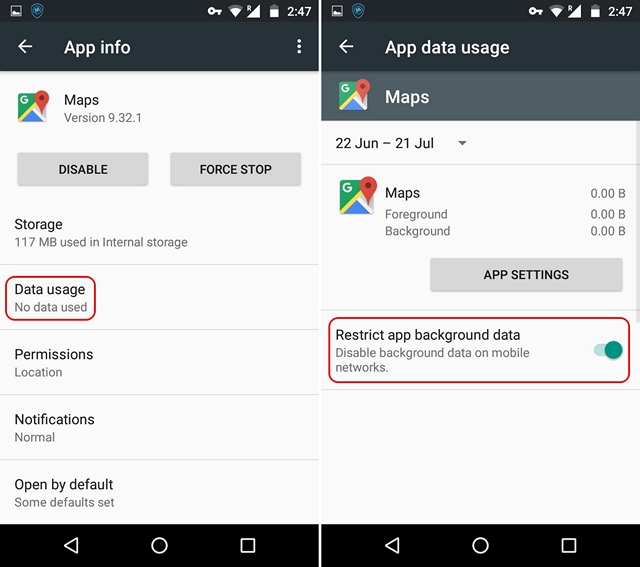 Come Bloccare l'Accesso ad Internet a Specifiche App su Android - Opzioni native Android