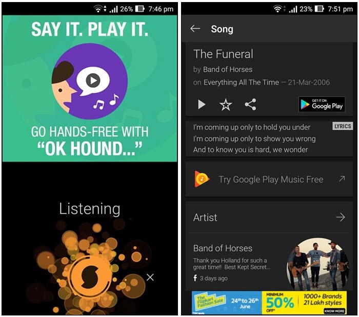 6 App per il Riconoscimento Musica Simili a Shazam per Android e iOS - SoundHound
