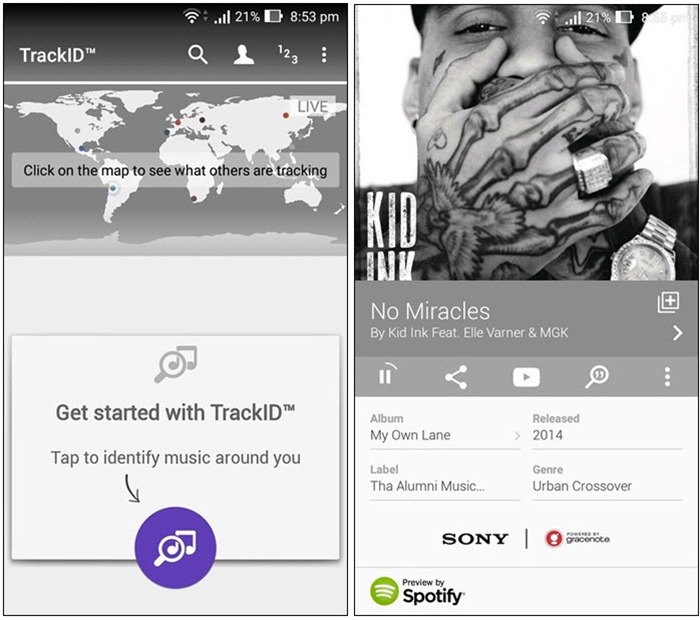 6 App per il Riconoscimento Musica Simili a Shazam per Android e iOS - TrackID