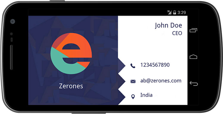 App per creare biglietti da visita su Android