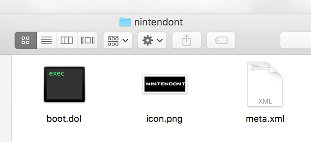 Cartella dei file di Nintendont