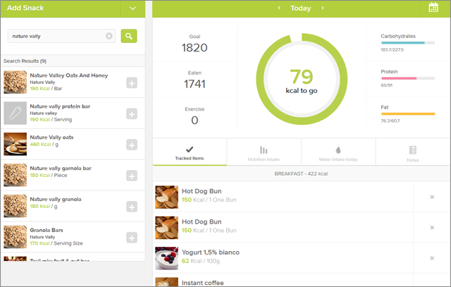 Le Migliori 5 App Conta Calorie per Android - Lifesum