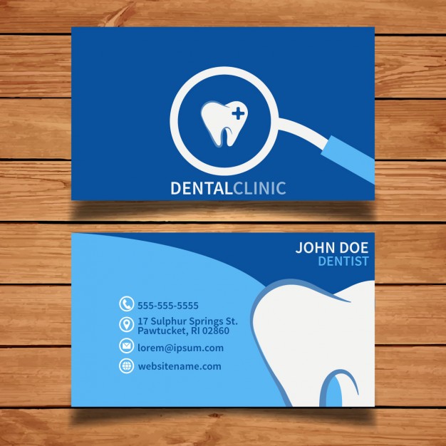 25 Originalissimi Template per Biglietti da Visita da Scaricare Gratis – Blue Dental