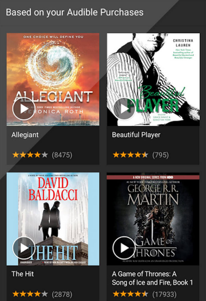 App Gratis per Audiolibri su Android - Audible