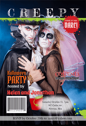 Biglietti di Invito per Feste di Halloween - Halloween Party Mag