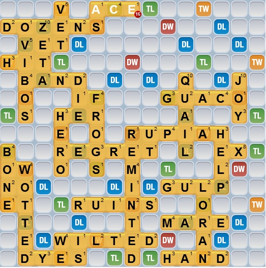 28 Giochi Multiplayer per iOS per Combattere la Noia - Words with Friends Classic