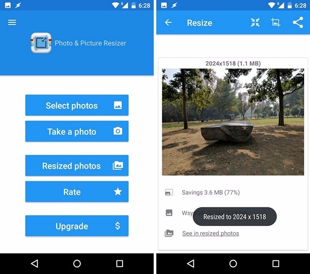 3 App per Ridurre le Dimensioni delle Foto su Android - Photo & Picture Resizer