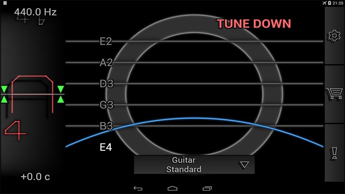 Le Migliori 10 App per Accordare la Chitarra per Android - PitchLab Guitar Tuner