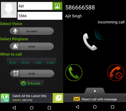 5 App per Chiamate Finte su Android - Fake Call by Fortune Techlab