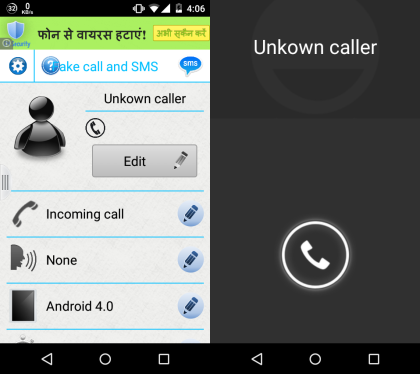 5 App per Chiamate Finte su Android - Fake Call by MDB Software