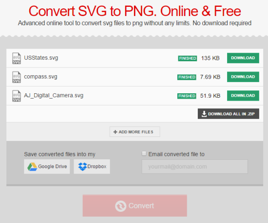 Siti per Convertire Immagini SVG in PNG - Convertio