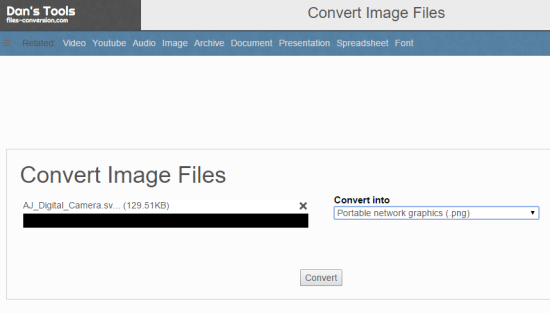 Siti per Convertire Immagini SVG in PNG - Files-conversion
