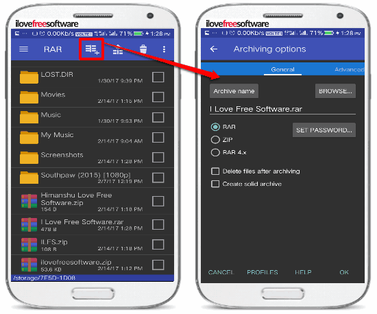 5 App per Comprimere File su Android - RAR