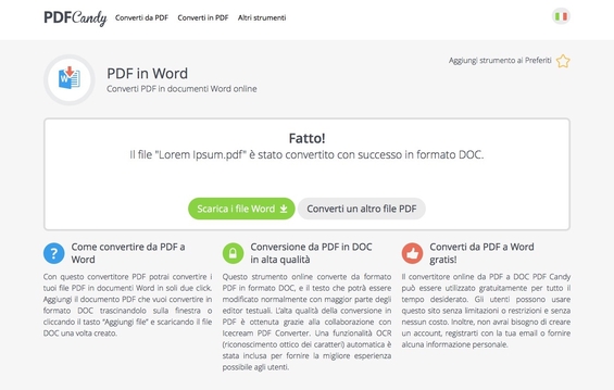 Come Modificare PDF Online - Convertire PDF con PDF Candy