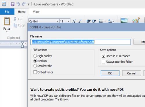 Le Migliori 5 Stampanti PDF Virtuali per Windows 10 - doPDF