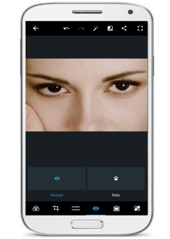 5 App per Eliminare gli Occhi Rossi dalle Foto con Android - Photoshop Express