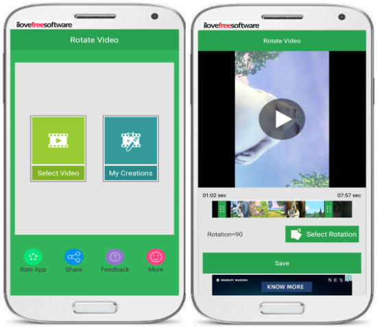 5 App per Ruotare Video su Android - Rotate Video