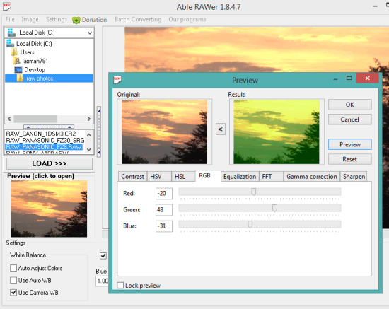 5 Programmi Gratis per Modificare Foto RAW - Able RAWer