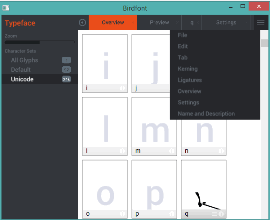 5 Programmi per Modificare Font Gratis - BirdFont