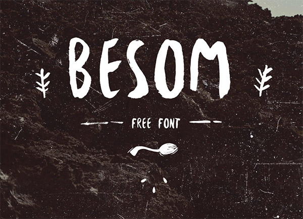 Font ad Effetto Pennello da Scaricare Gratis - Besom