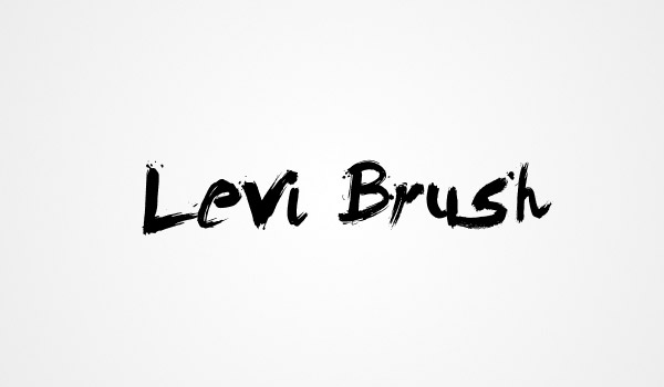 Font ad Effetto Pennello da Scaricare Gratis - Levi Brush