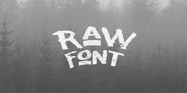 Font ad Effetto Pennello da Scaricare Gratis - Raw