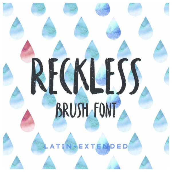 Font ad Effetto Pennello da Scaricare Gratis - Reckless