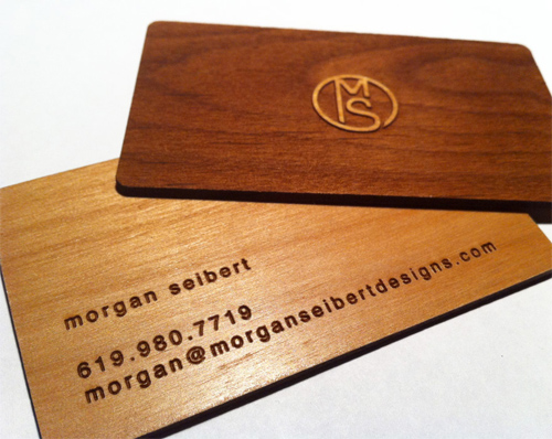 25 Modelli di Biglietti da Visita in Legno Molto Creativi - wooden business card