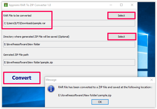 Convertire File RAR in ZIP - Appnimi