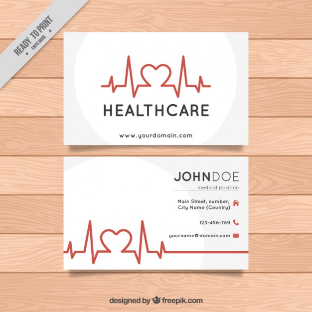 Modelli di Biglietti da Visita per Infermieri - Healthcare business card