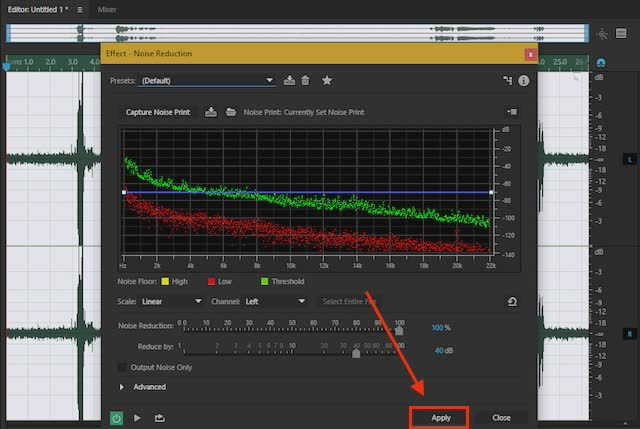 Rimuovere i rumori con Adobe Audition CC