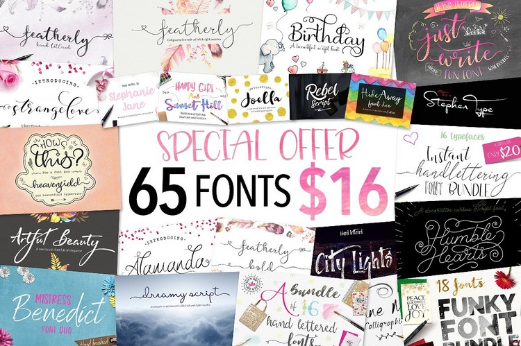 65 In 1 – Font Bundle