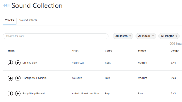 Facebook Sound Collection