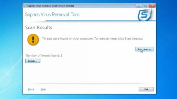 Sophos Virus Removal Tool