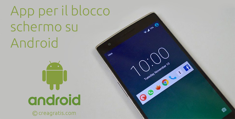 App per il blocco schermo su Android