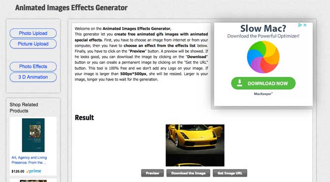 animated images effect generator