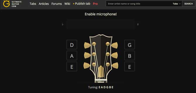 Online Guitar Tuner (by Ultimate-Guitar)