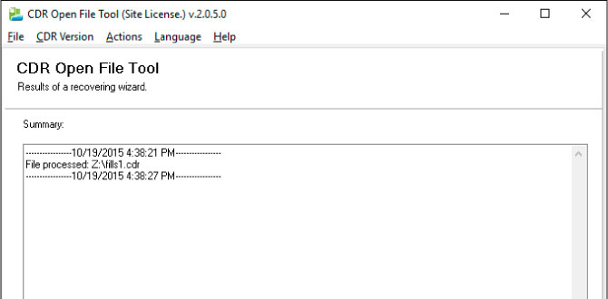 CDR Open File Tool