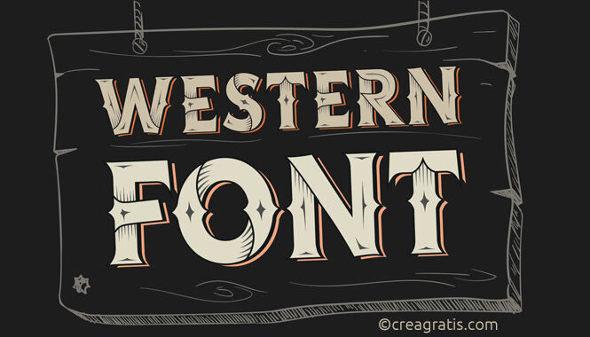 I migliori font western